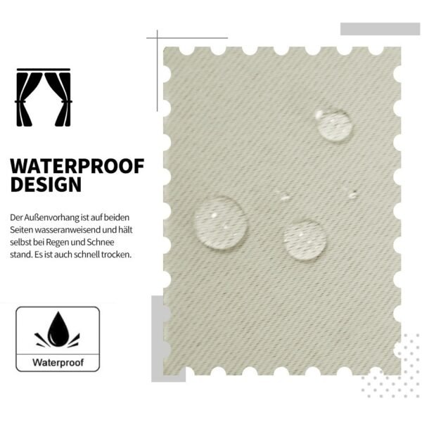 Favor Waterproof Outdoor Curtain Standard 1 Panel - Image 5