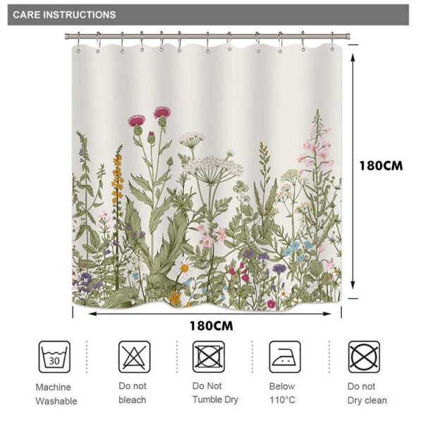 Rustic Shower Curtain 180*180cm - Image 4
